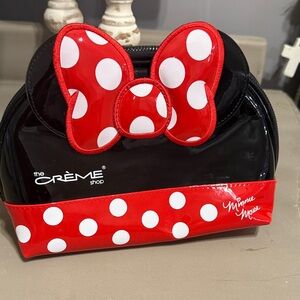 The Crème Shop Minnie Mouse Makeup Bag - Black and Red